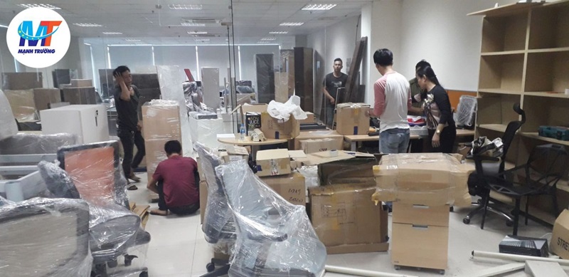 đóng gói máy in khi chuyển văn phòng